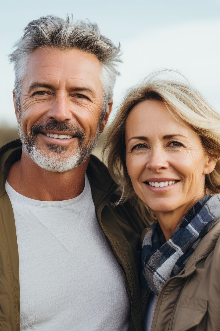 Photo of widowed couple dating